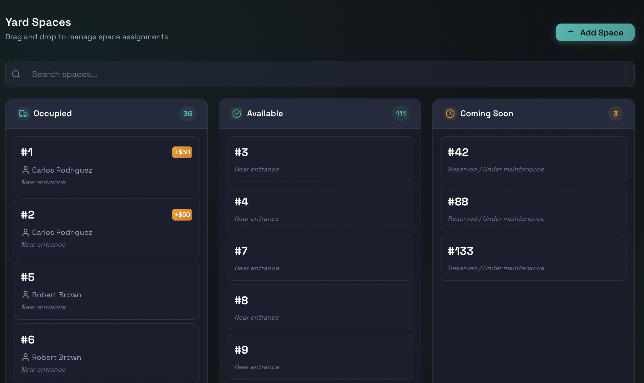 150 spaces, zero confusion