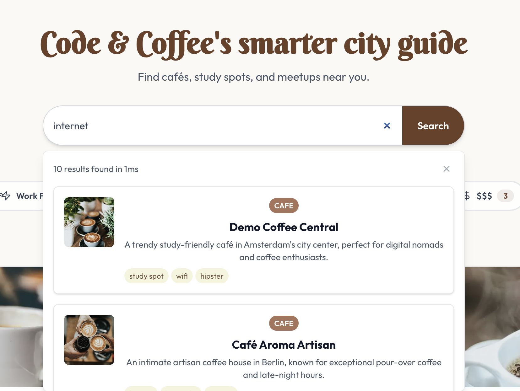 Faceted filtering with composite attributes