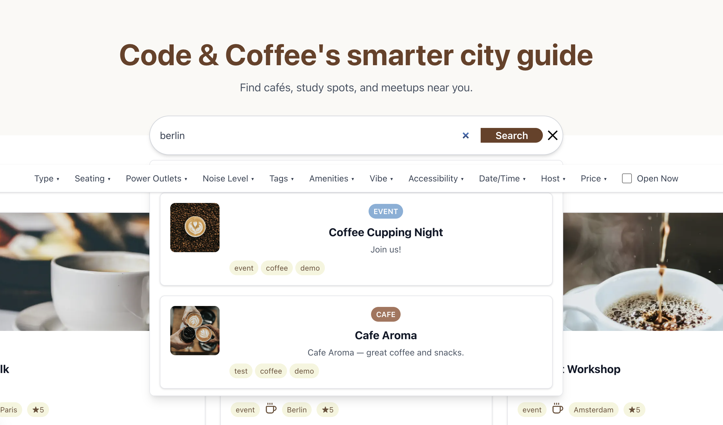React InstantSearch with real-time results