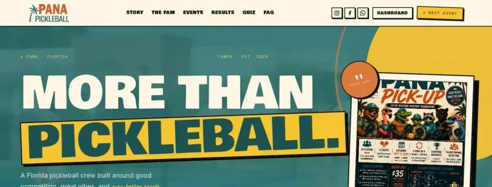 The pickleball league